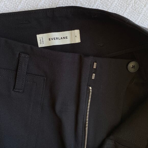 NWT Everlane Bi-Stretch Utility Pant Black Straight Leg High Rise Stretch Pant 4 - Picture 12 of 15